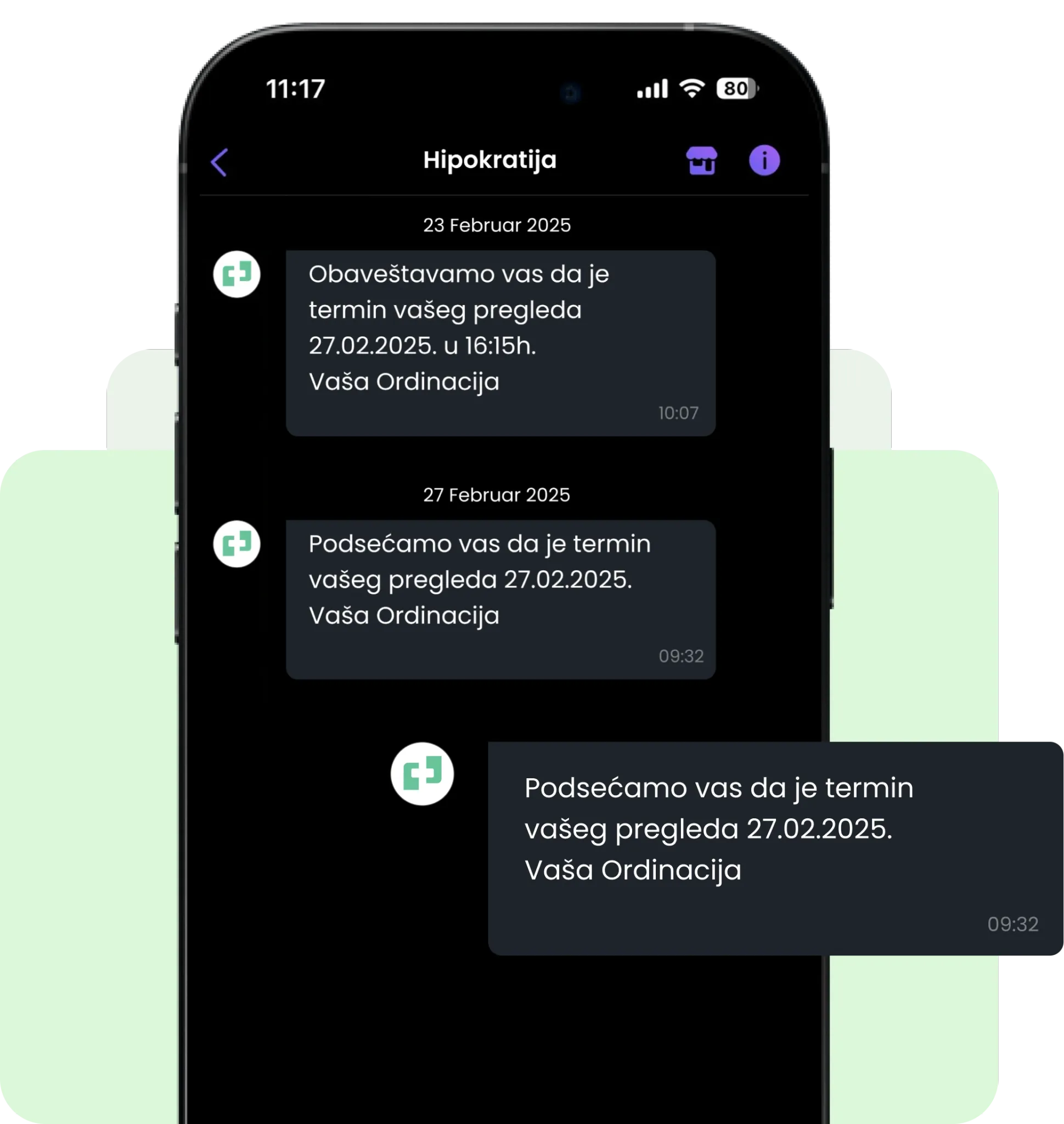 Automatizovane notifikacije i podsjetnici putem Vibera i SMS-ova